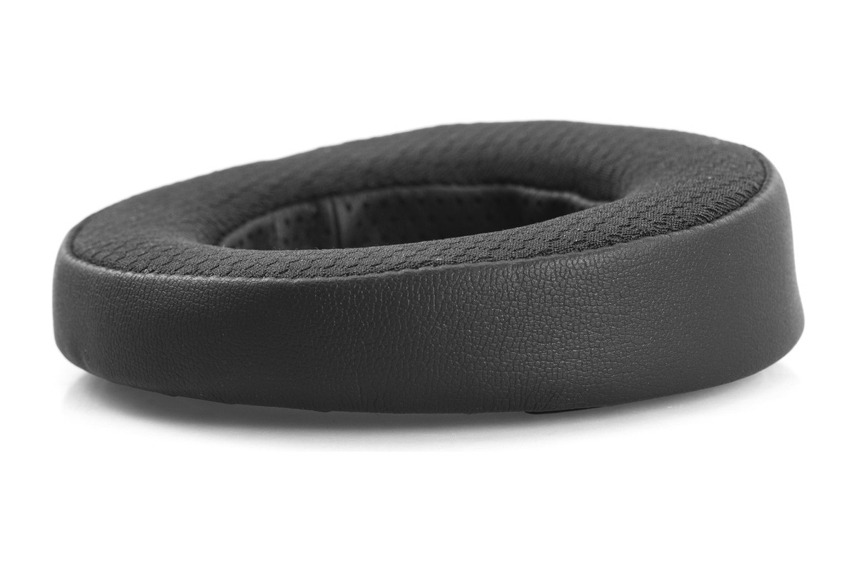 Coussinet vu de profil, surface tissée