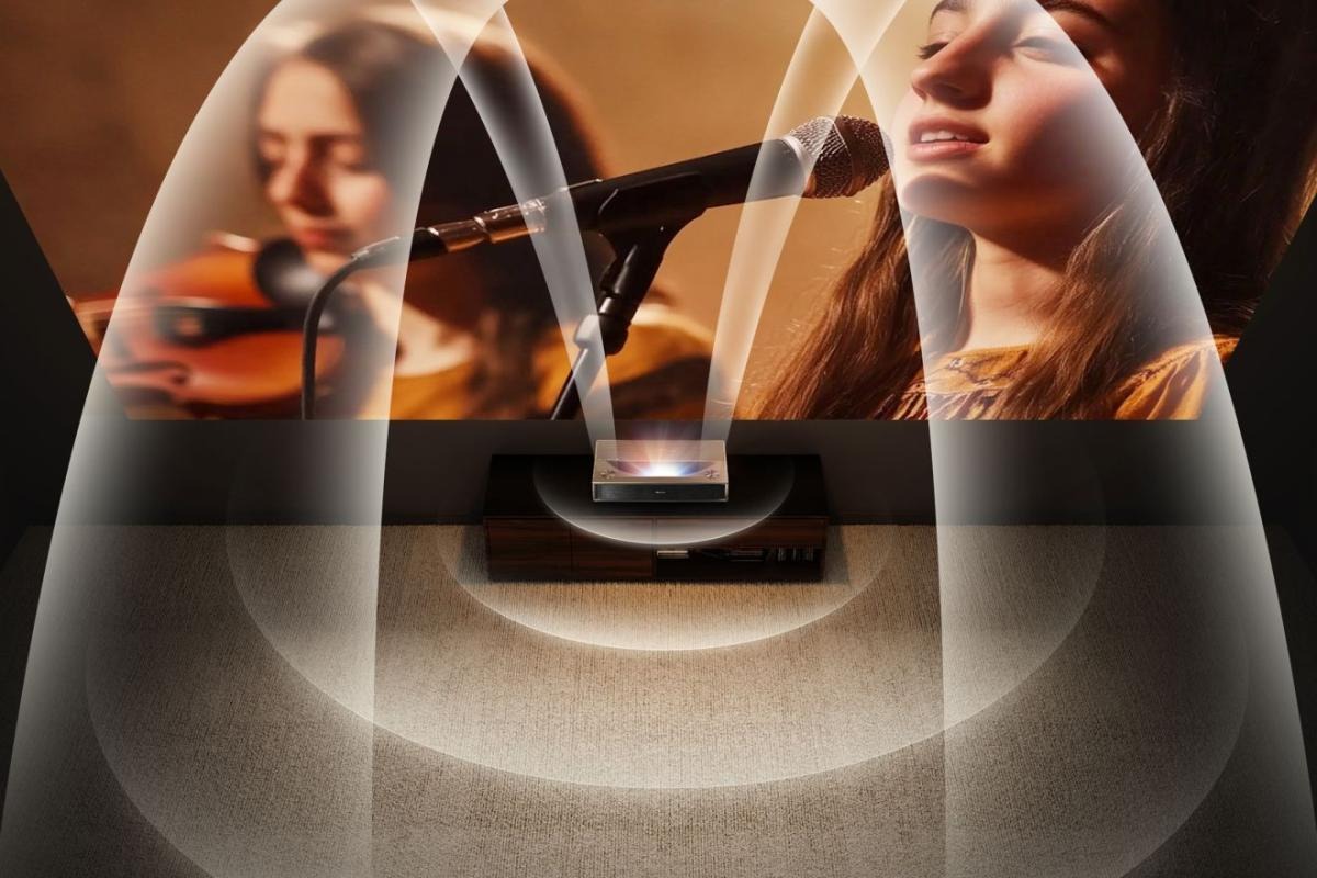 Dolby Atmos Sound Szene in einem Wohnzimmer