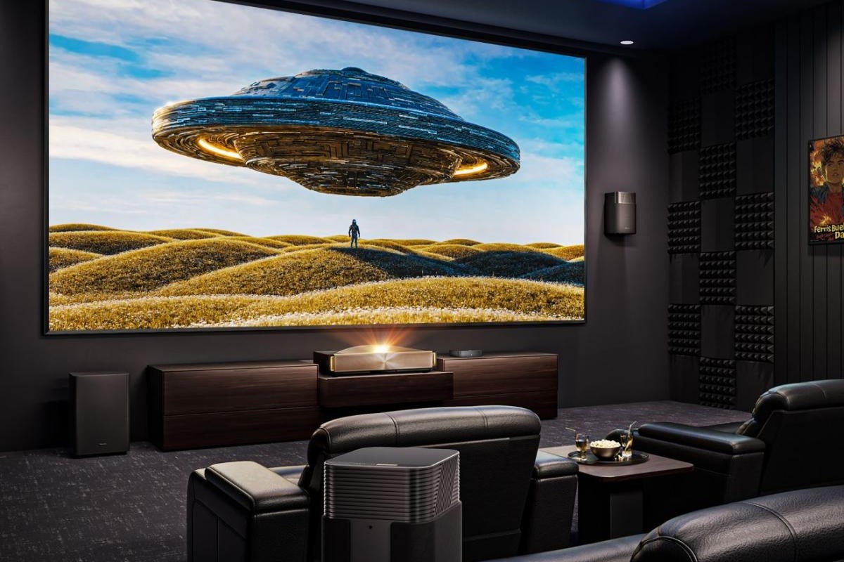 Hisense L9Q projiziert ein Bild von sehr großer Diagonale