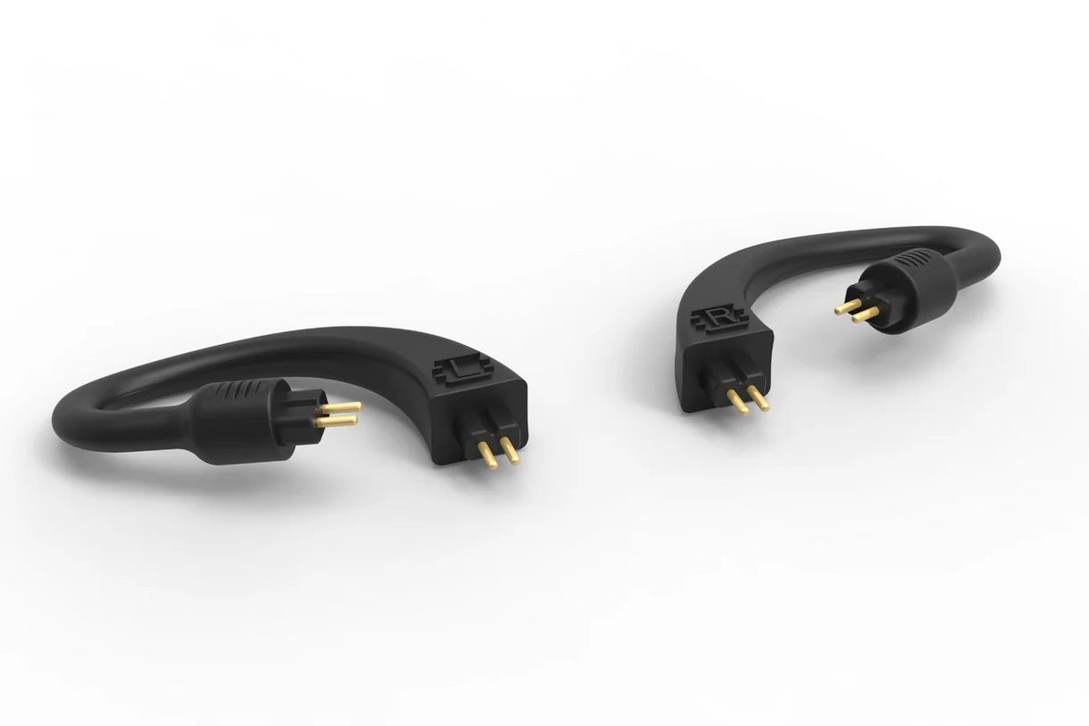 Pair of ear hooks with 0.78 mm 2-pin connector