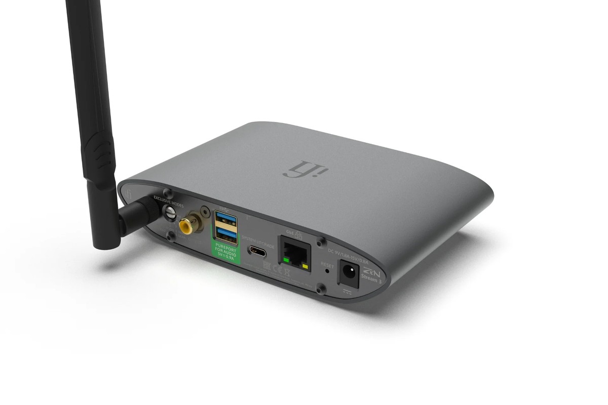 Sorties USB-A et S/PDIF coaxial du ZEN Stream 3