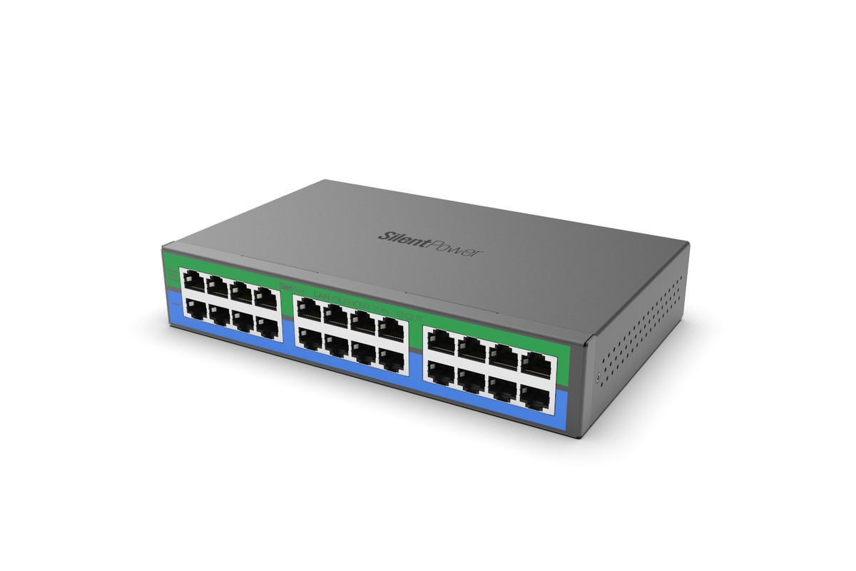 Ports RJ45 du LAN iSilencer 12-In + 12-Out