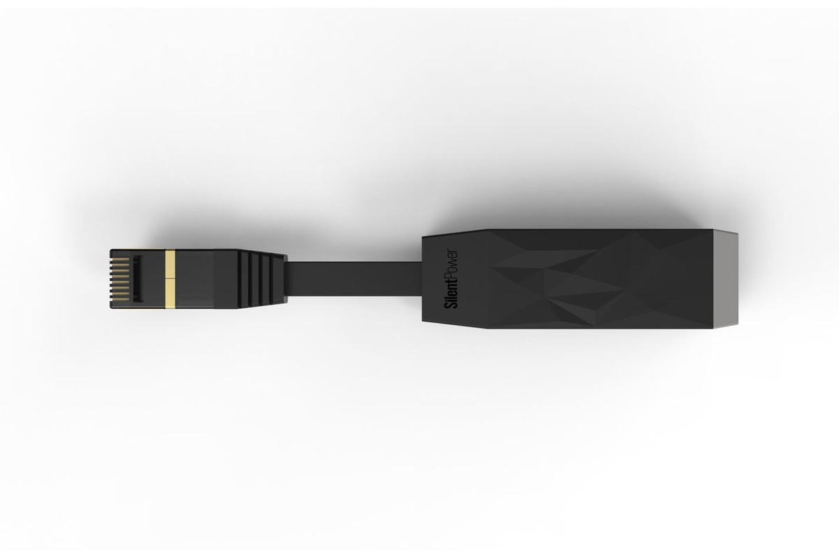 SilentPower LAN iSilencer+ vu de trois quarts