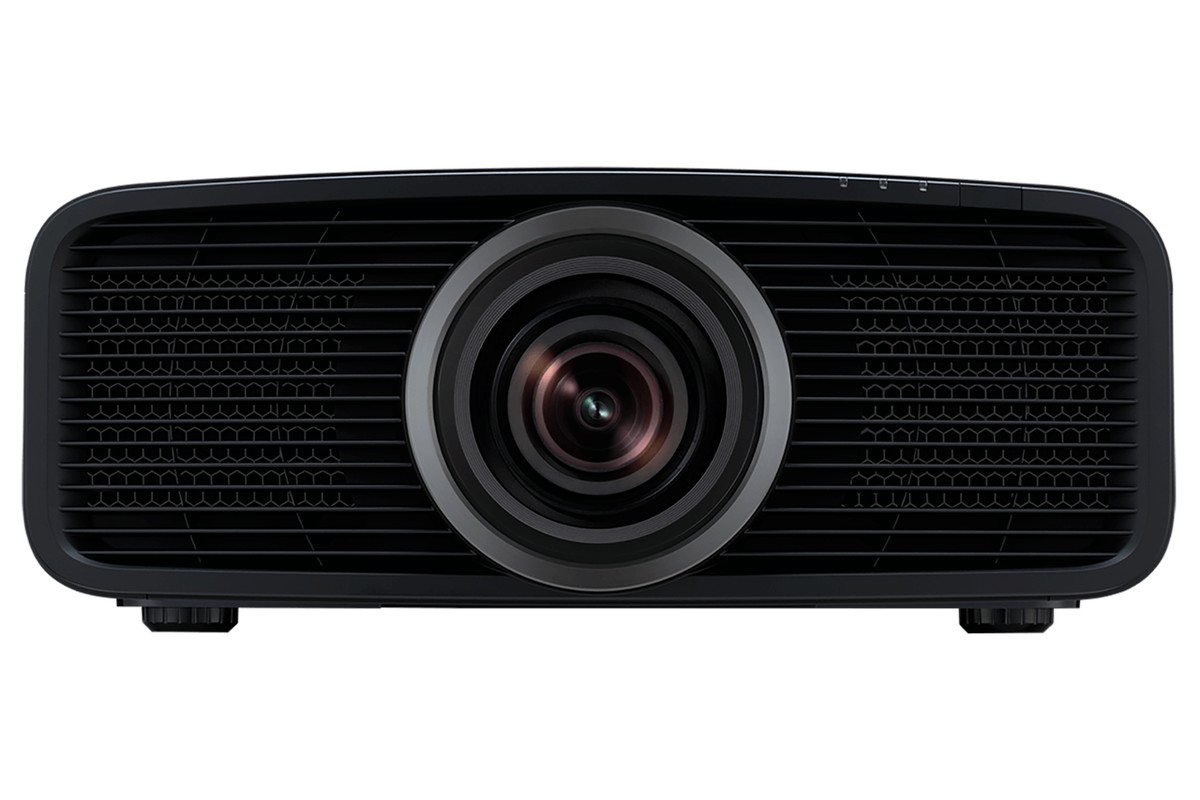 Vidéoprojecteur JVC DLA-NZ700BE vu de face, objectif centré