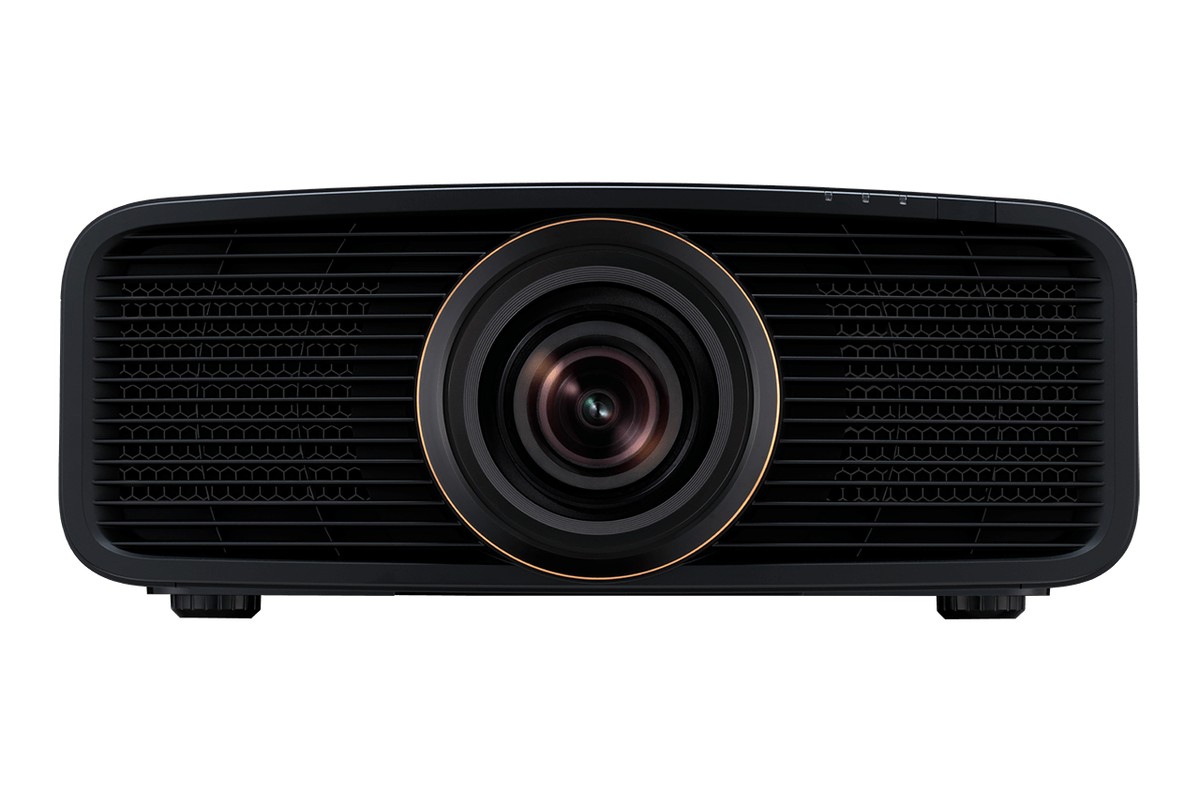 Vidéoprojecteur JVC DLA-RS2200 vu de face, objectif centré