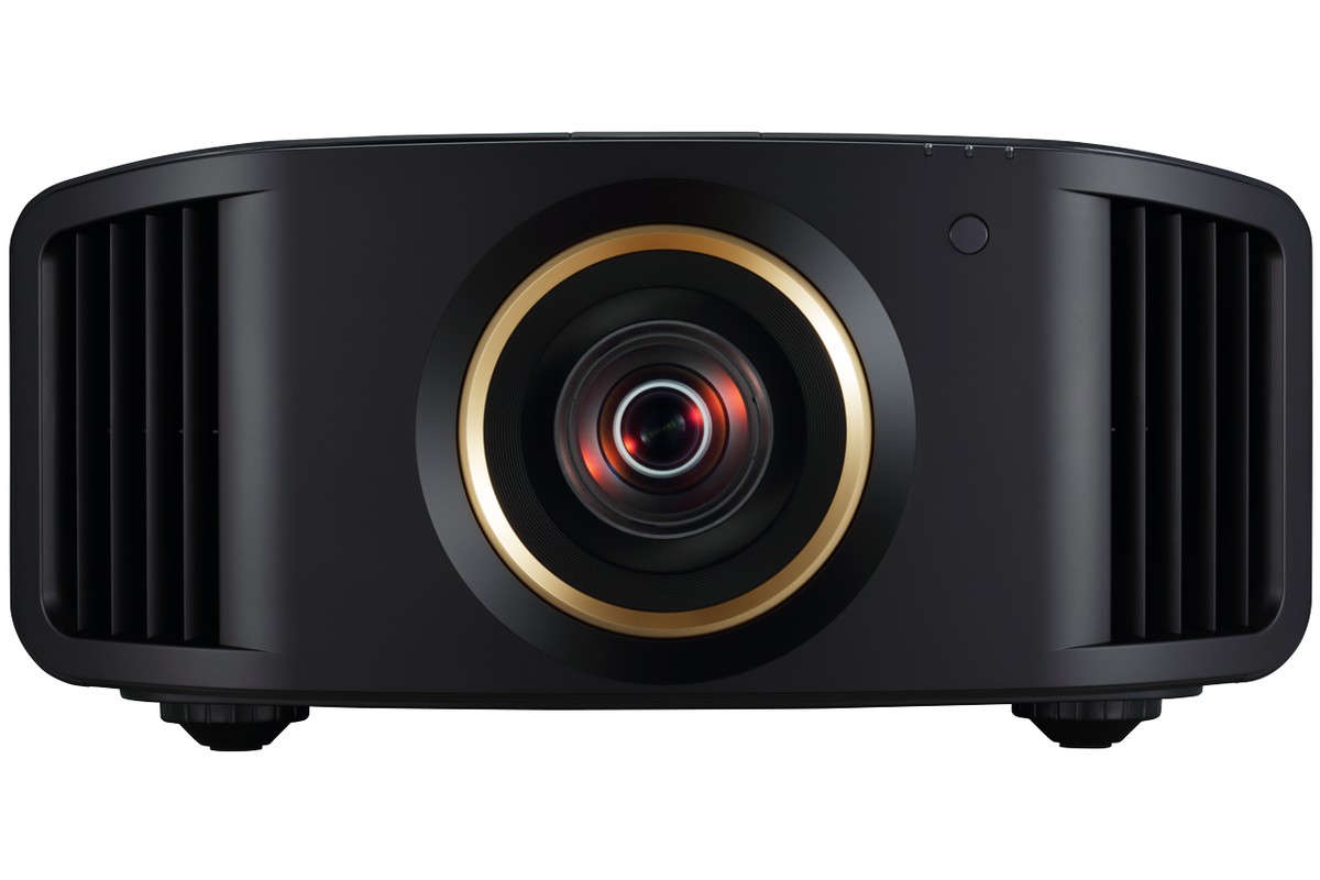 Vidéoprojecteur JVC DLA-RS3200 vu de face, large objectif central