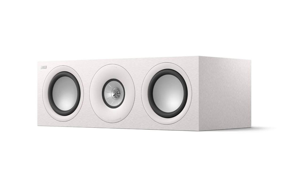 Enceinte centrale en finition blanc satiné
