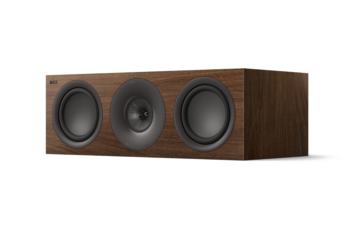 Enceinte centrale en finition noyer
