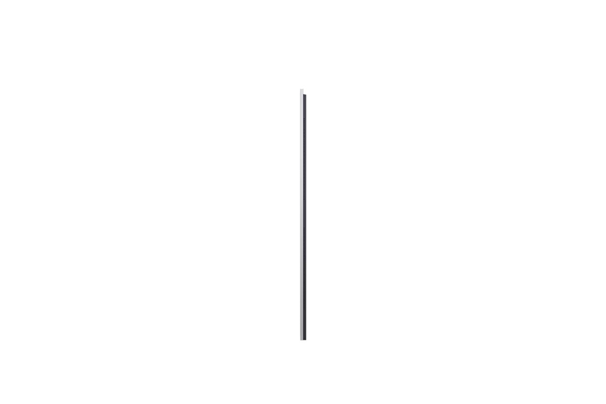 LG OLED97G57LW television seen from the side, slim chassis