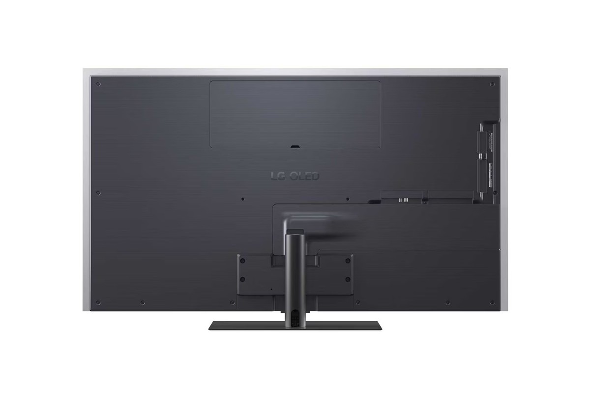 Back panel of the LG OLED55G59LS television and its connectors