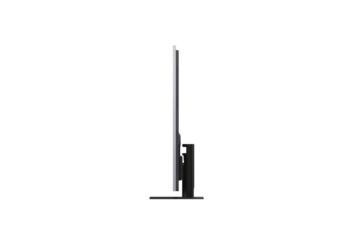 LG OLED55G59LS television seen from the side, slim chassis
