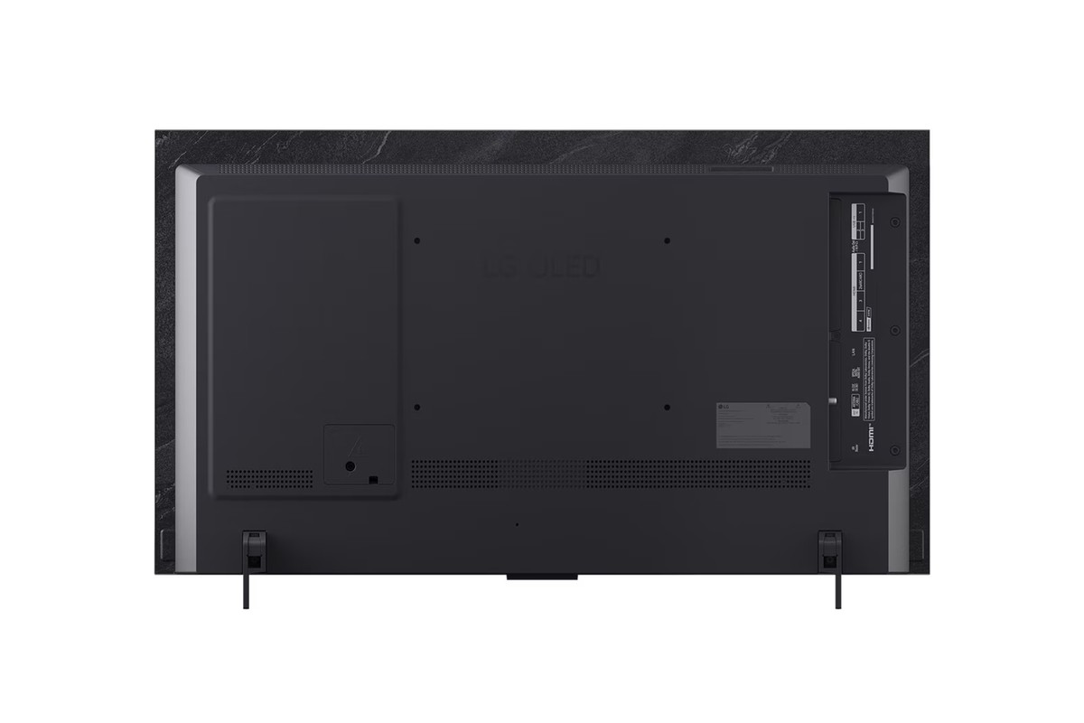 Retro del televisore LG OLED42C57LA e la sua connettività