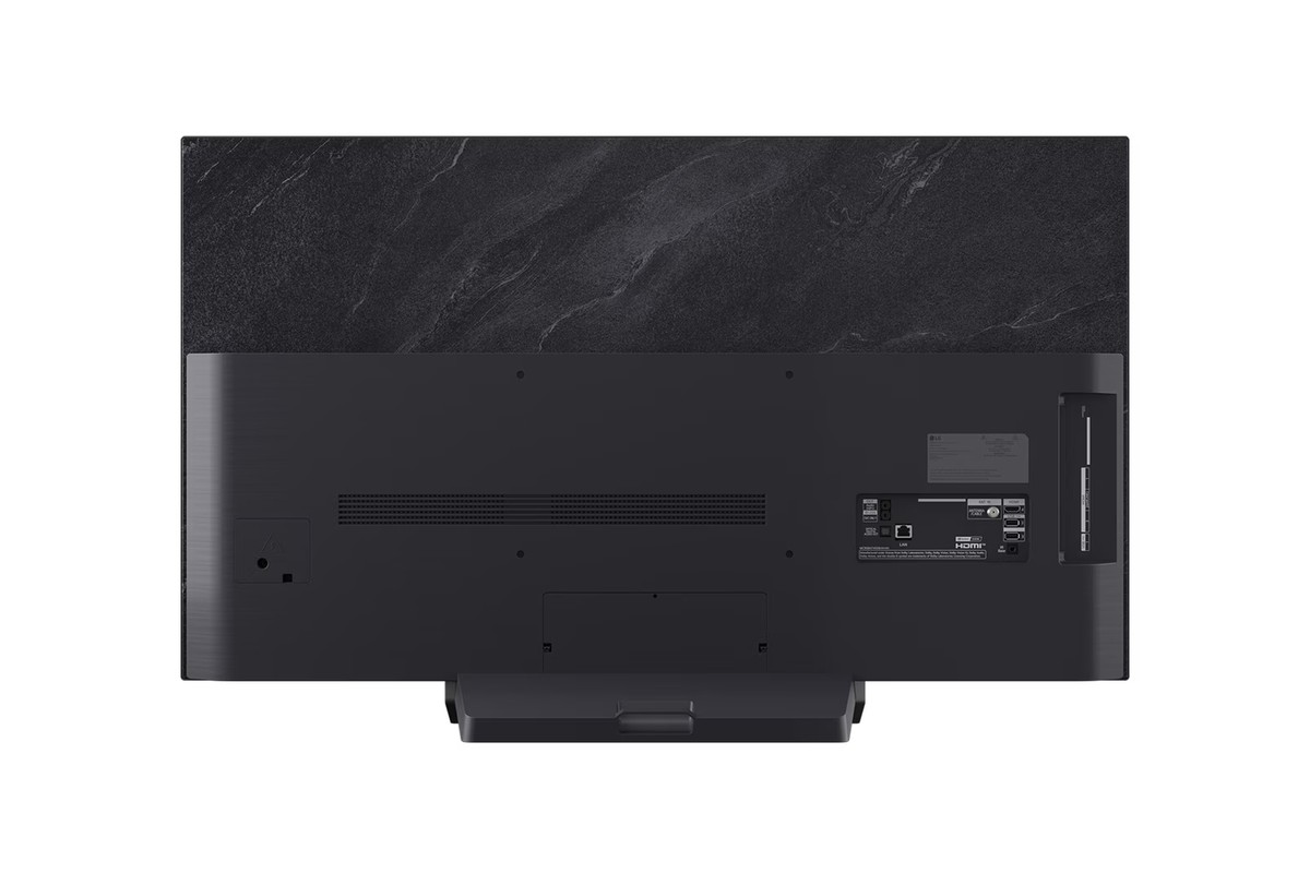 Face arrière du téléviseur LG OLED48C57LA et sa connectique