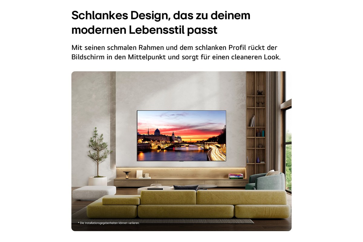 LG C6 65 Zoll Design