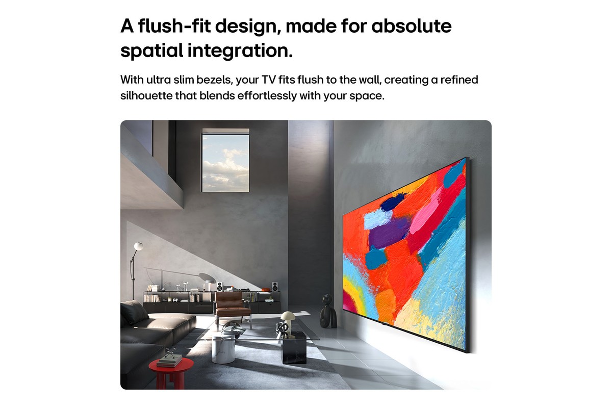Interface webOS 26 du LG Micro RGB