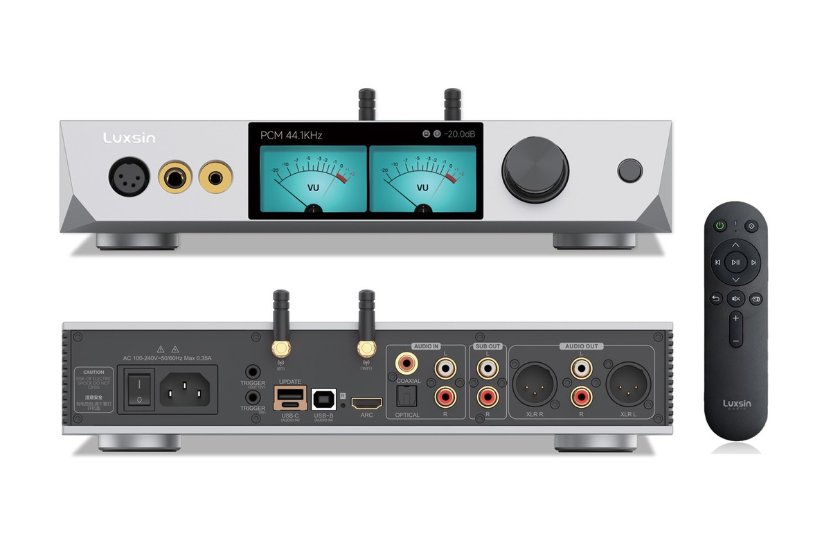 Volume knob and touchscreen