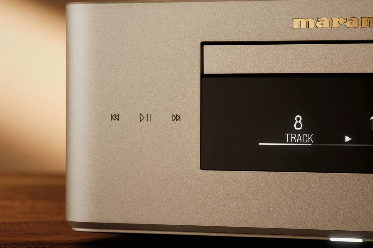 Champagne Gold front panel with CD tray and OLED display