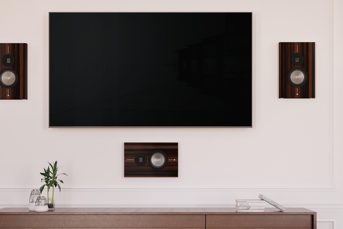 Gold On-Wall 6G speaker mounted on a wall