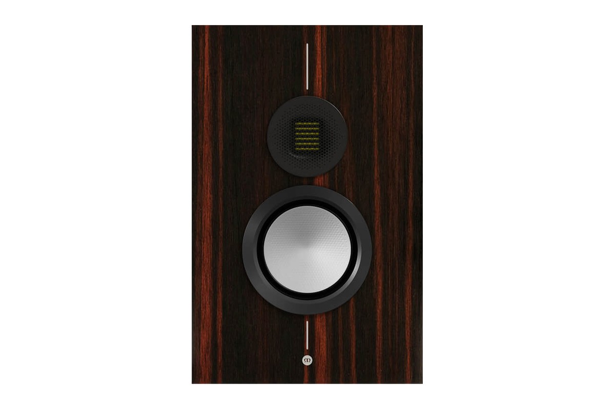 Macassar front, mid-bass driver and tweeter