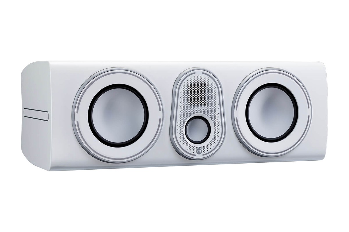 Satin white centre, three-quarter view