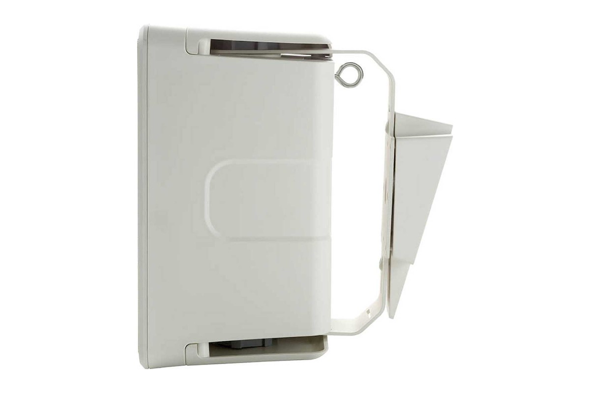 White speaker seen from the side