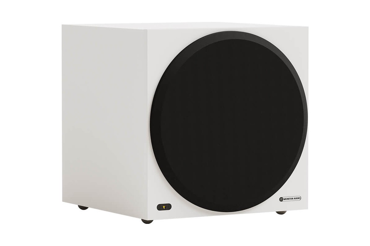 Caisson blanc mat de trois quarts, grille en place