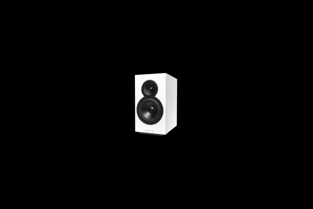 Système hi-fi complet avec enceintes blanches