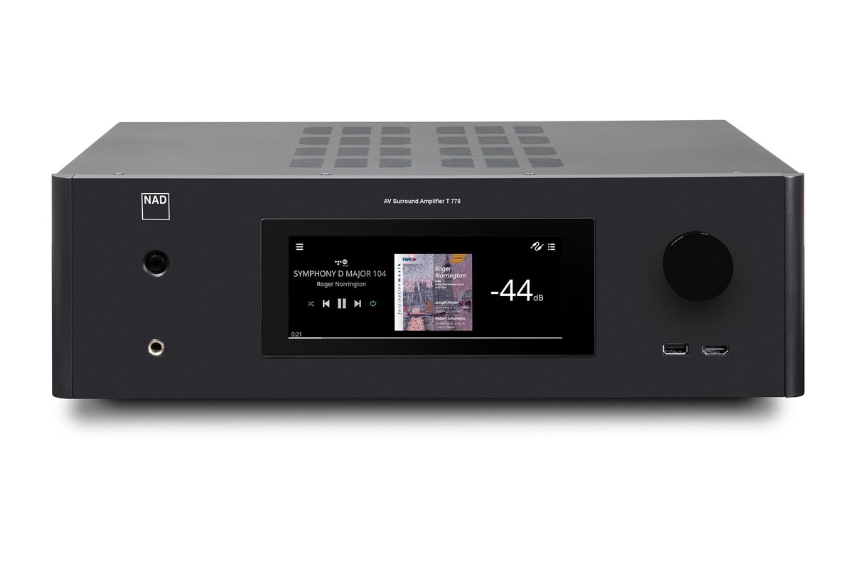 NAD T 778 amplificateur home cinéma vue de face