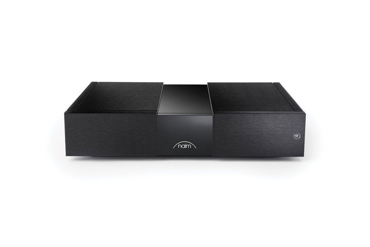 Amplificateur de puissance Naim New Classic NAP 250 vu de face en plongée