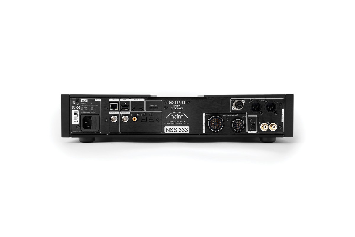 Panneau arrière et connectique du streamer Naim New Classic NSS 333