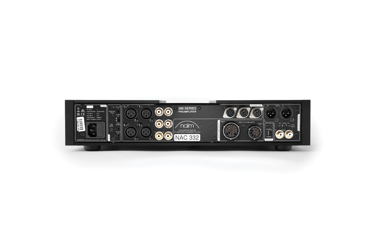 Panneau arrière et connectique du préamplificateur Naim New Classic NAC 332