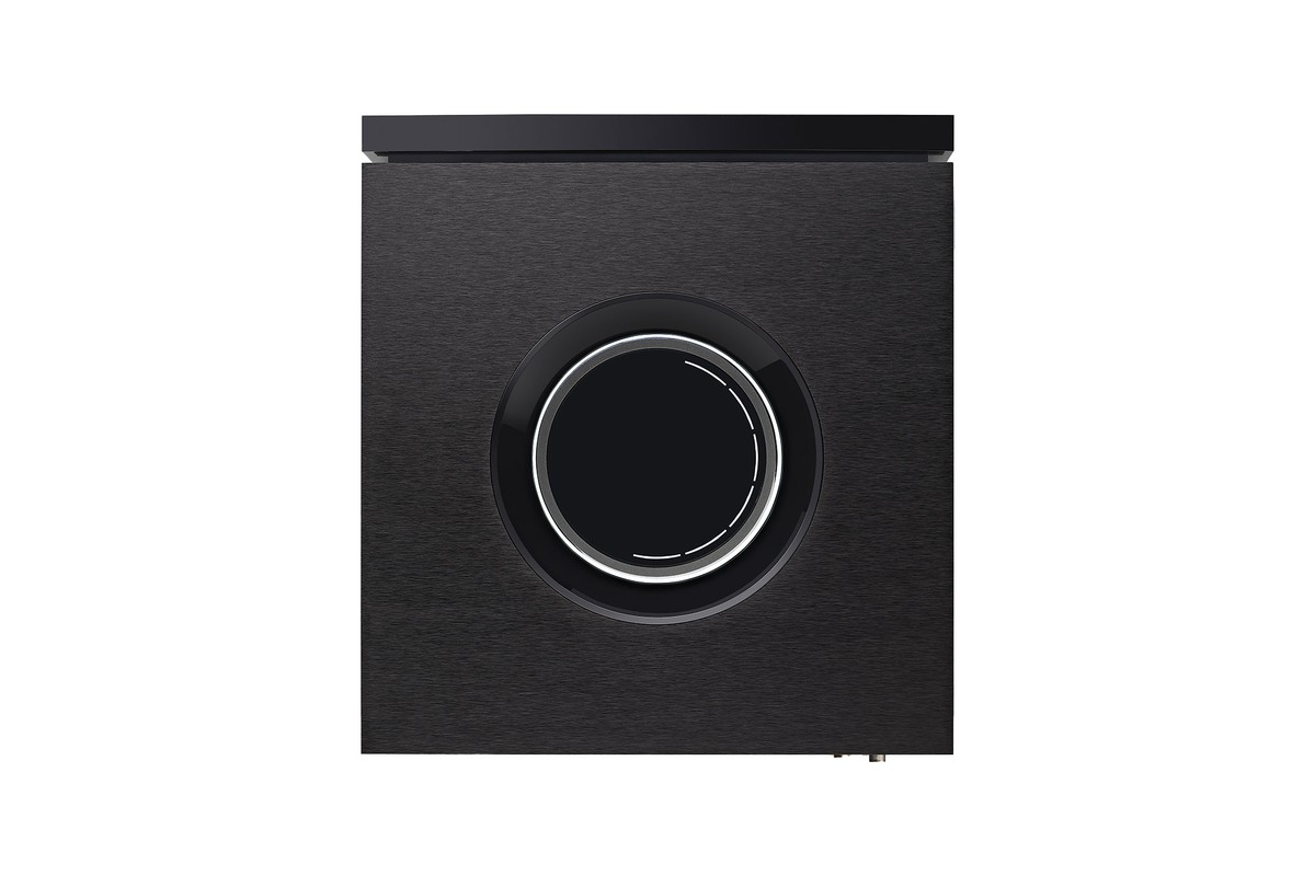 Top of the case with the illuminated volume dial