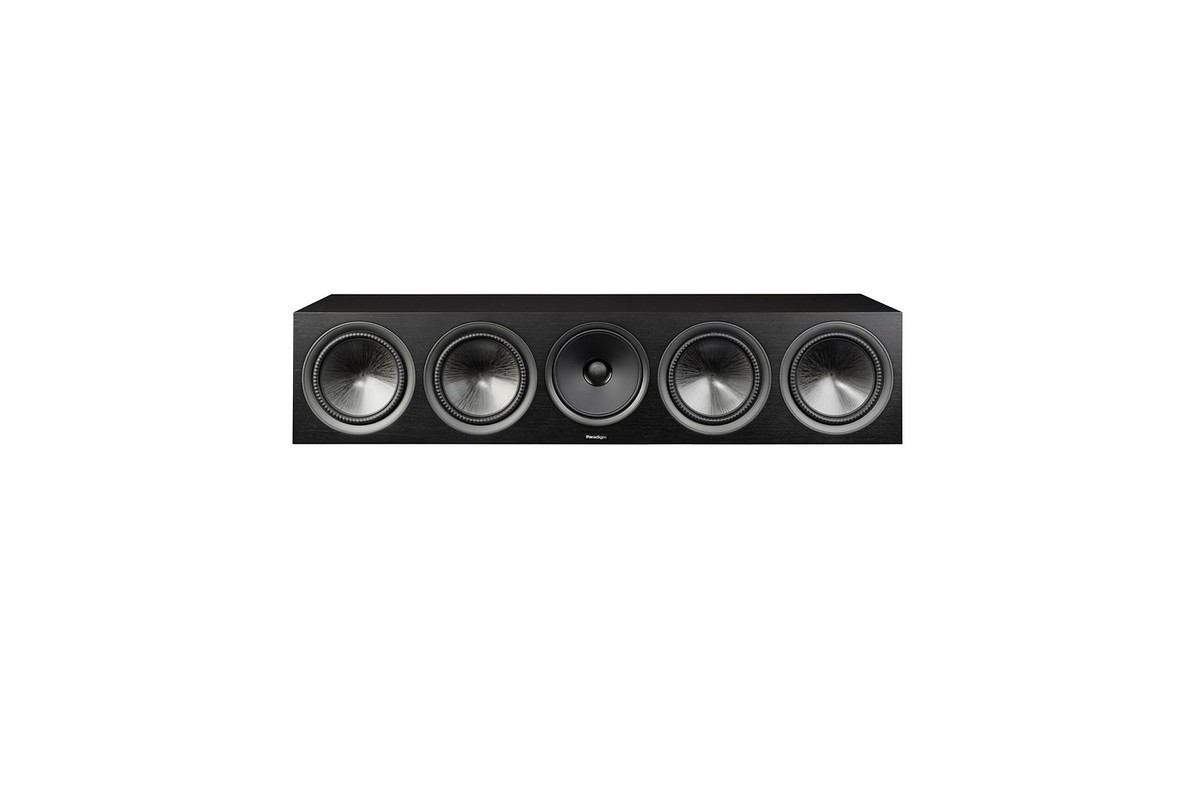 Enceinte centrale noire sans grille vue de face
