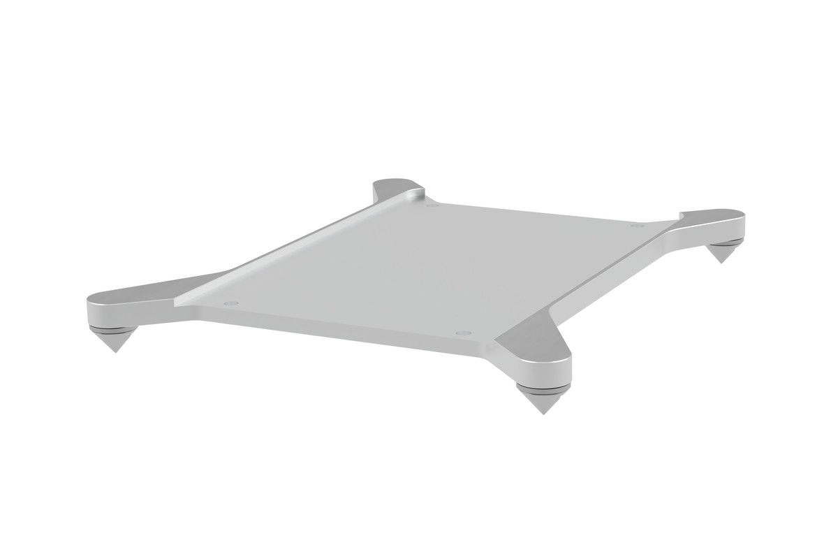 Socle LTD Piega, finition argent