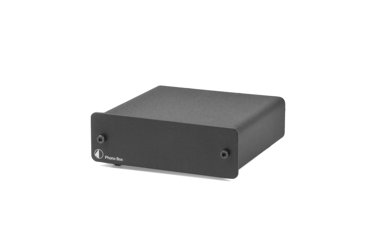 Black front of the preamplifier
