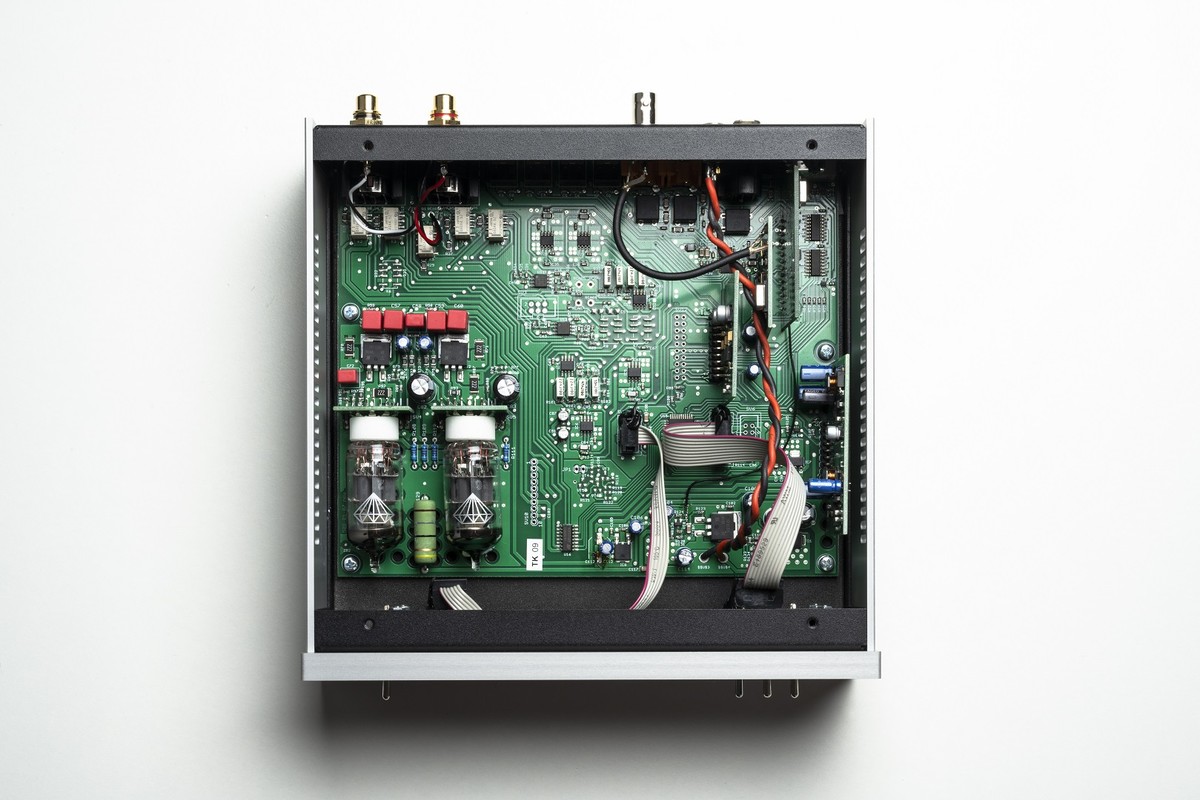 Draufsicht auf die interne Elektronik