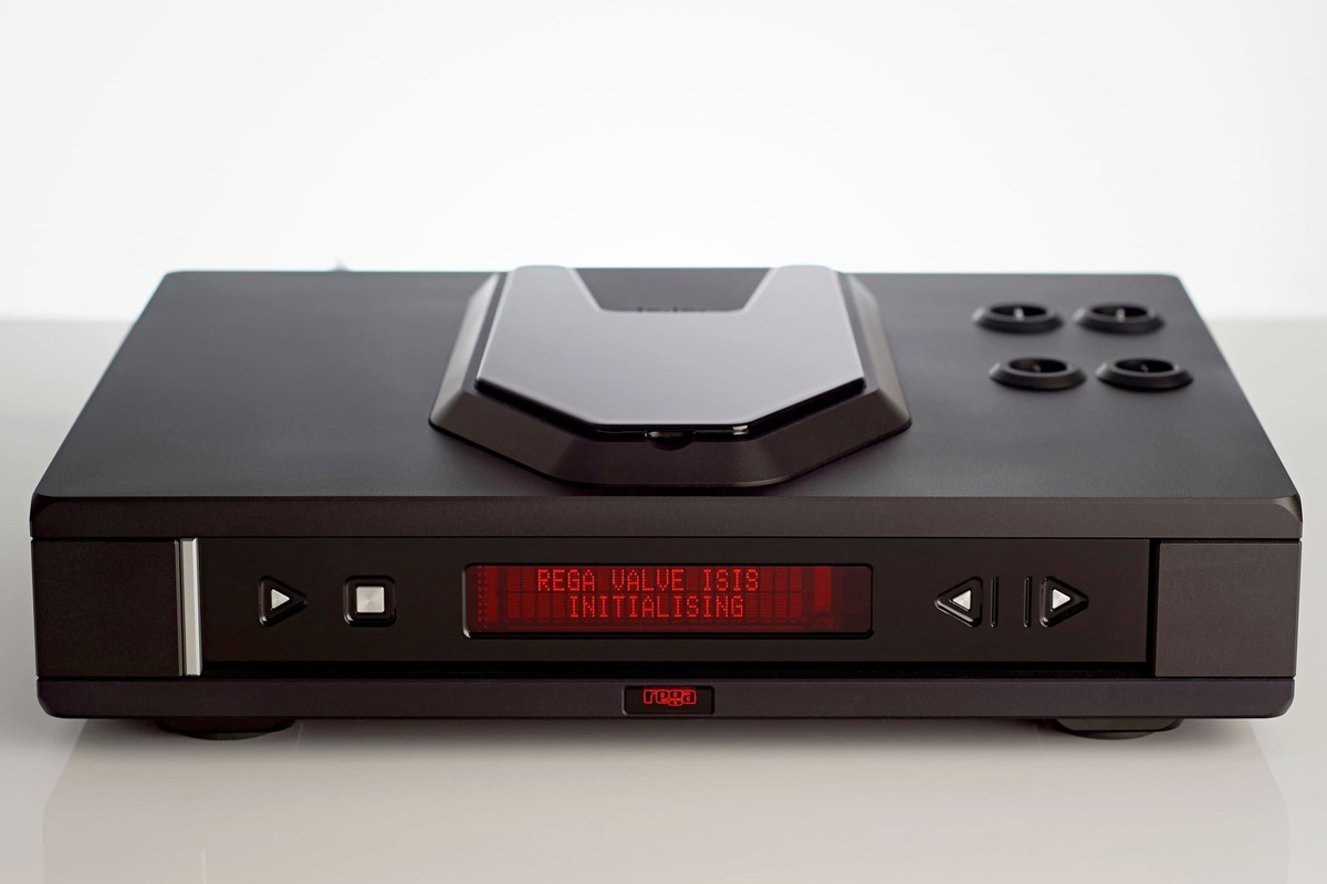 Lecteur CD à tubes Rega Valve Isis vu de trois quarts