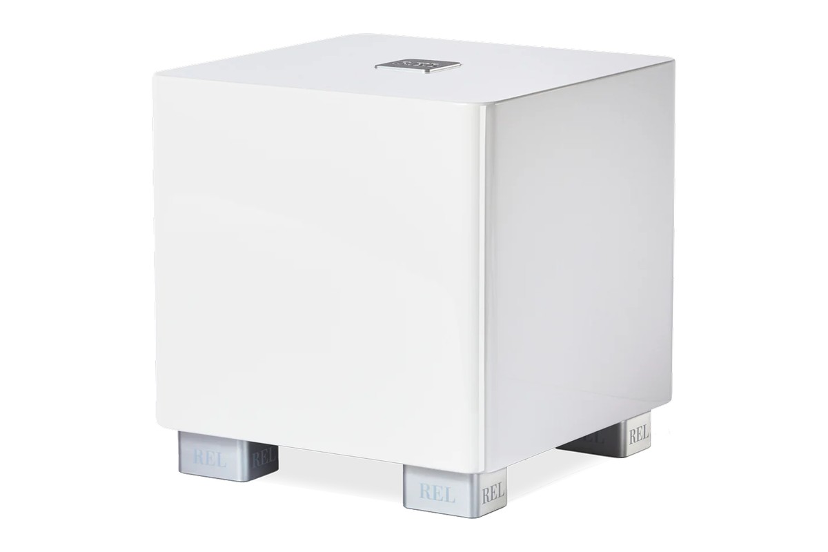 Caisson blanc laqué vu de trois quarts sur fond blanc