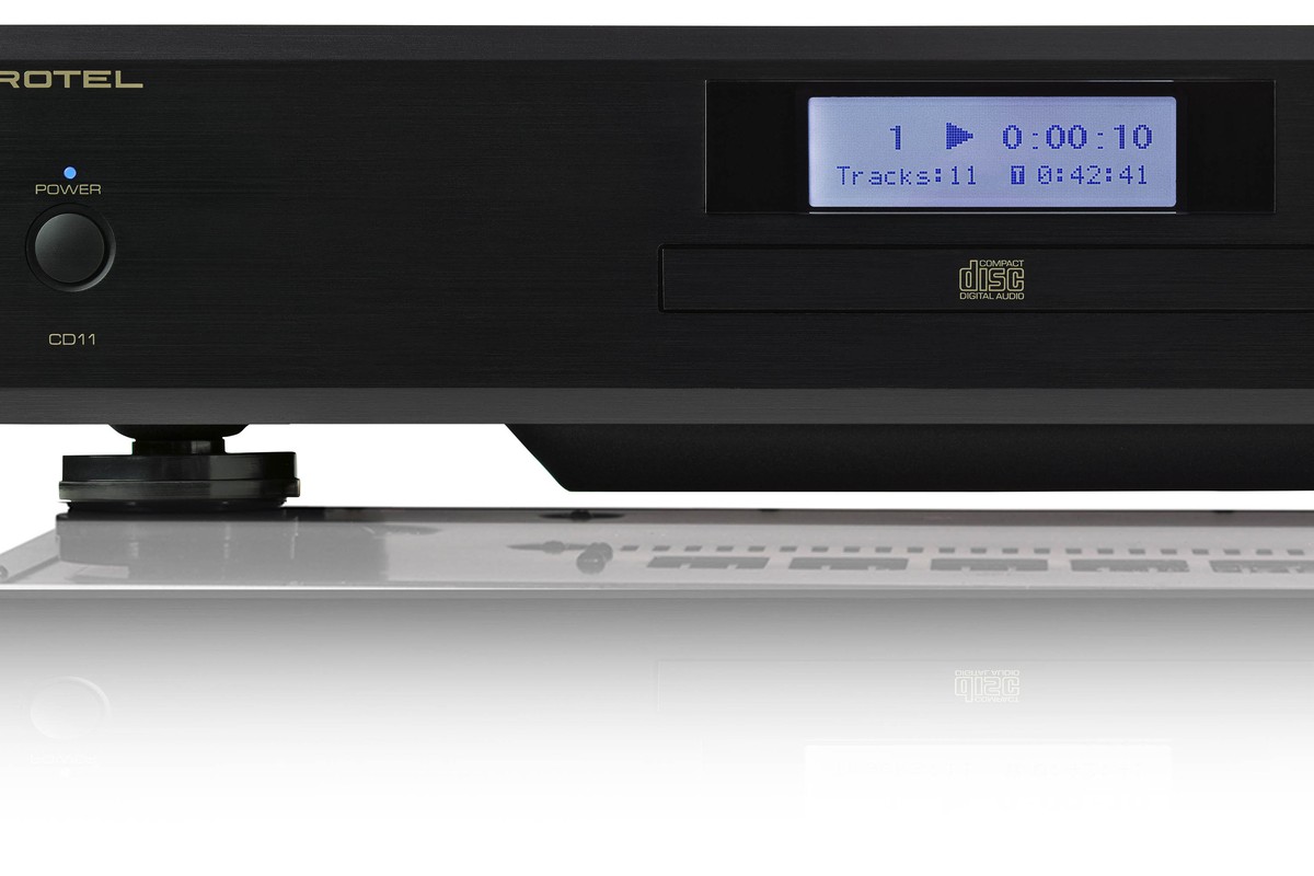 Façade du lecteur CD avec écran et tiroir