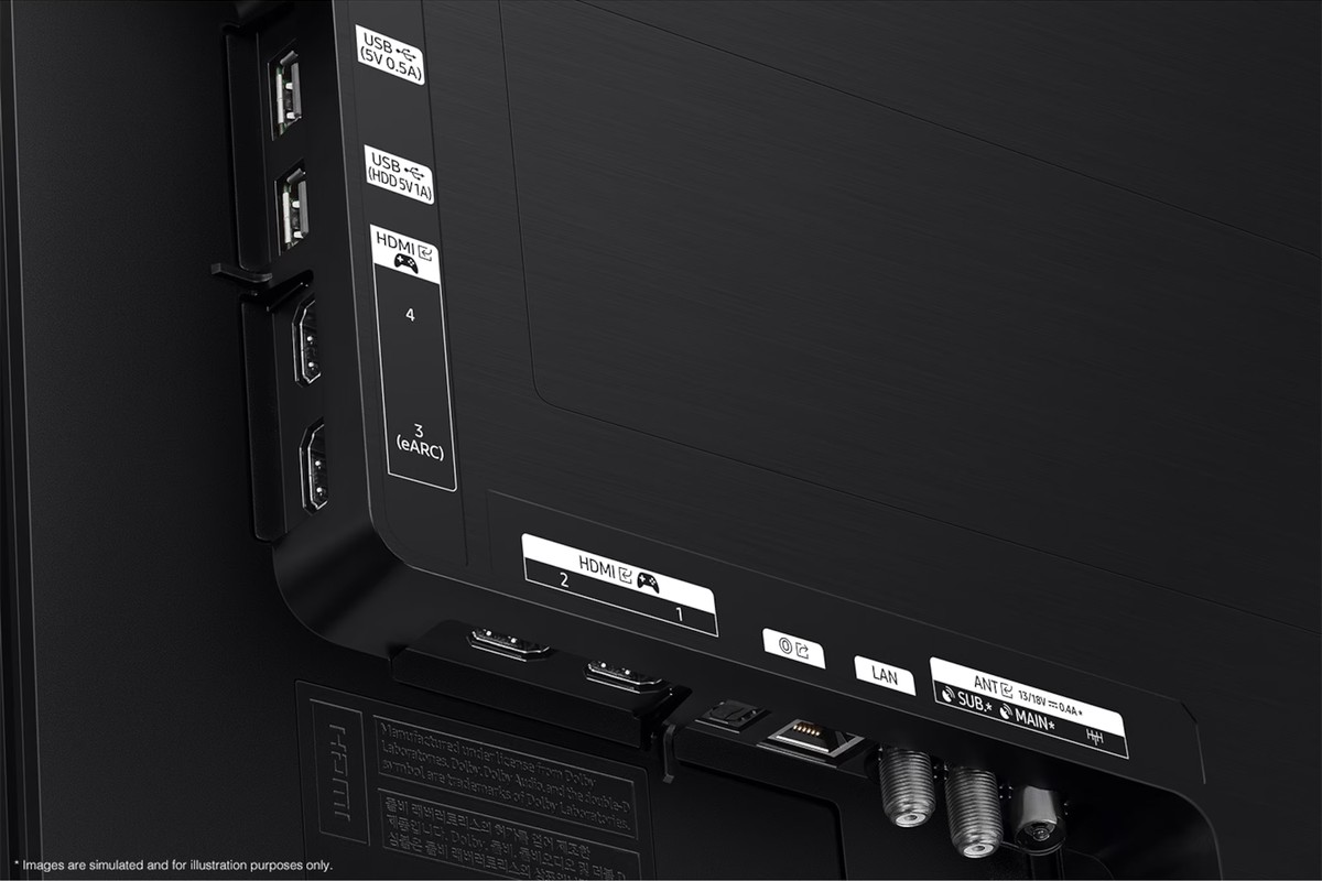 Connectique du téléviseur Samsung QE48S90FAEXZU