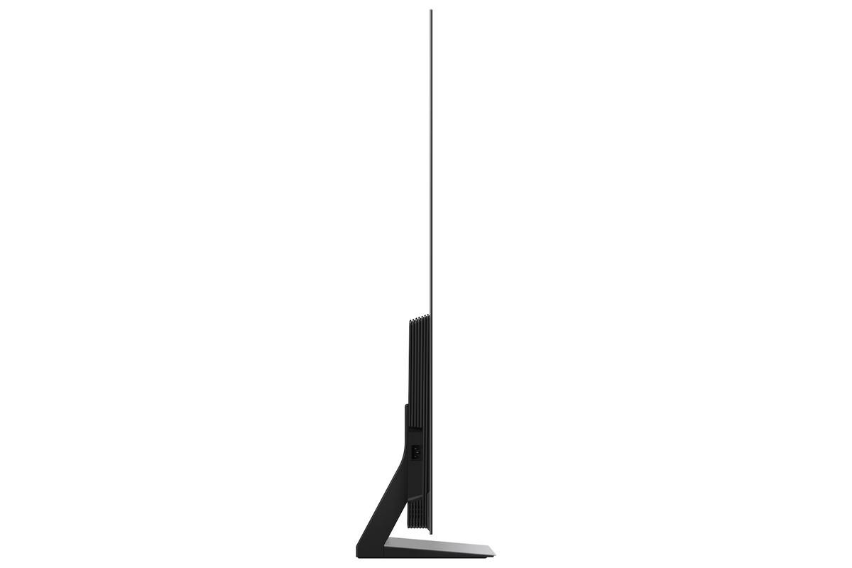 Televisore Samsung QE55S90FAEXZU visto di profilo