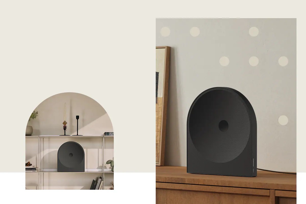 Diffusore collocato in un interno minimalista