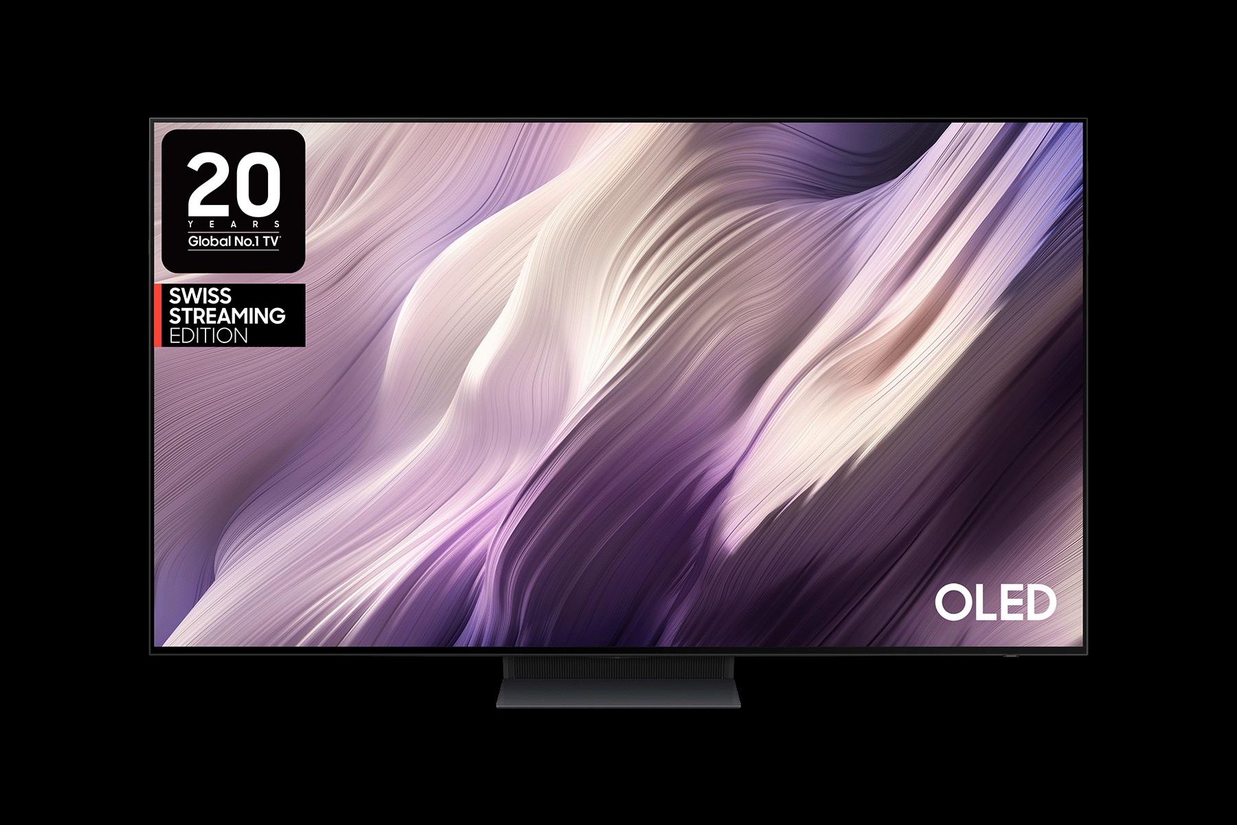Téléviseur OLED affichant des noirs profonds et des couleurs vives dans un salon