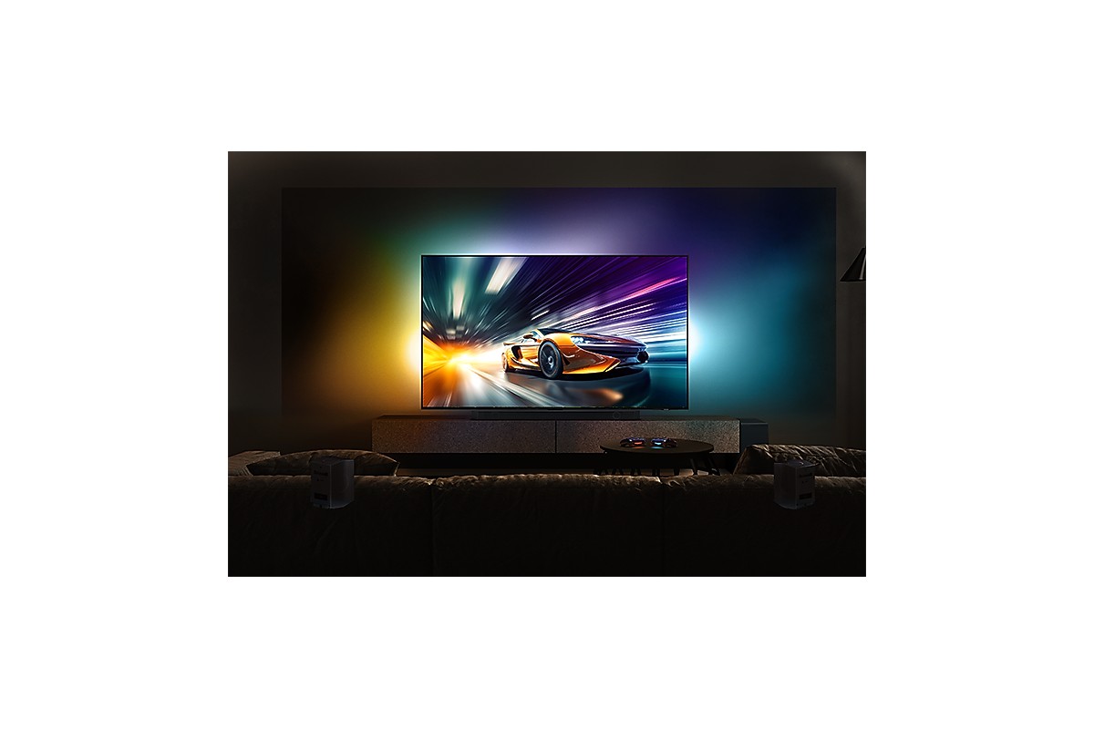 Téléviseur Neo QLED installé dans un salon