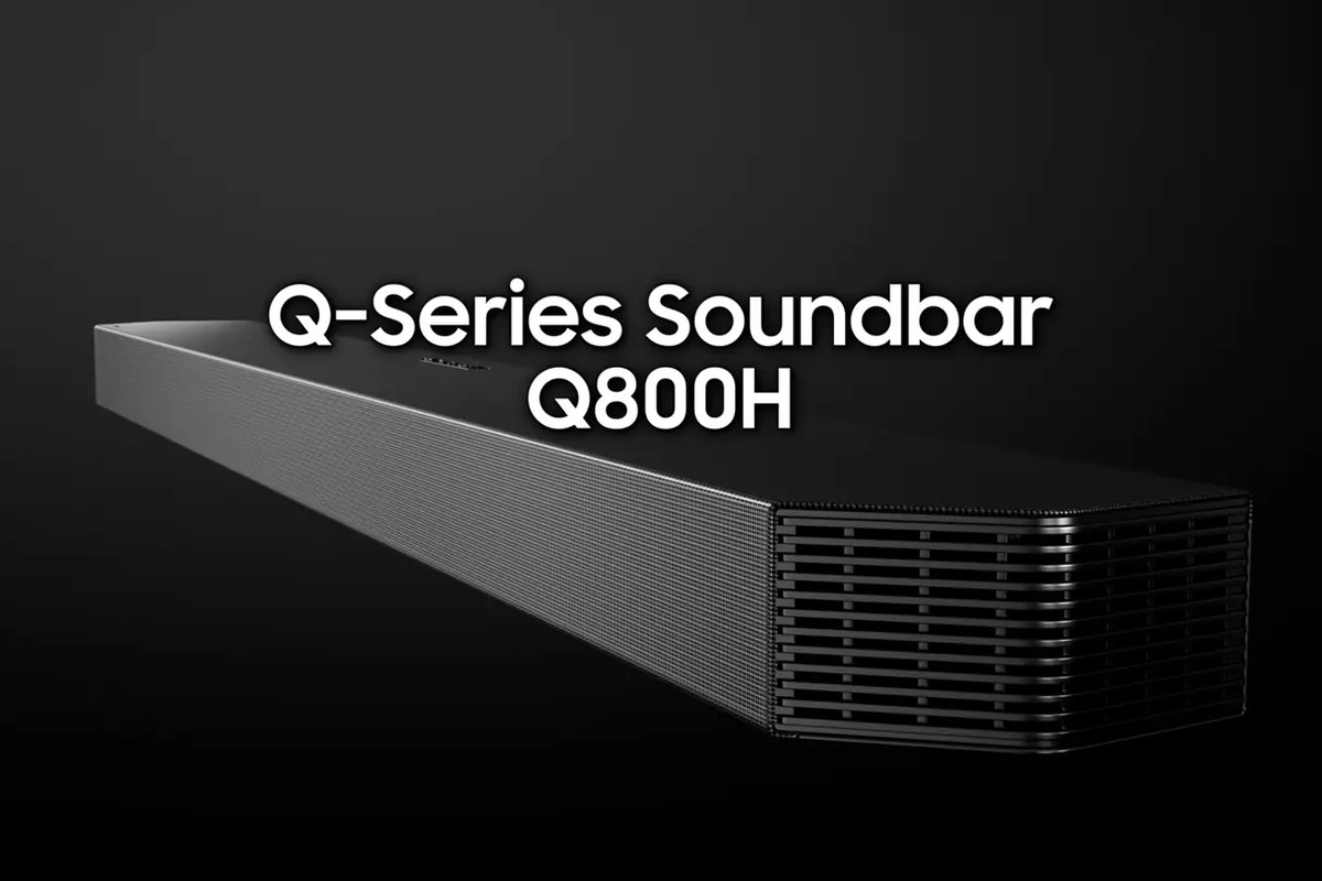 Barre de son Q800H de la série Q sous un écran