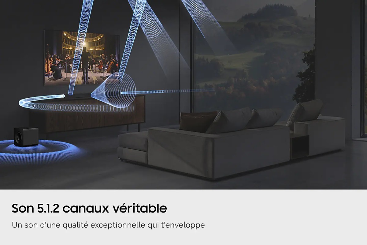 Caisson de basses sans fil du système Q800H