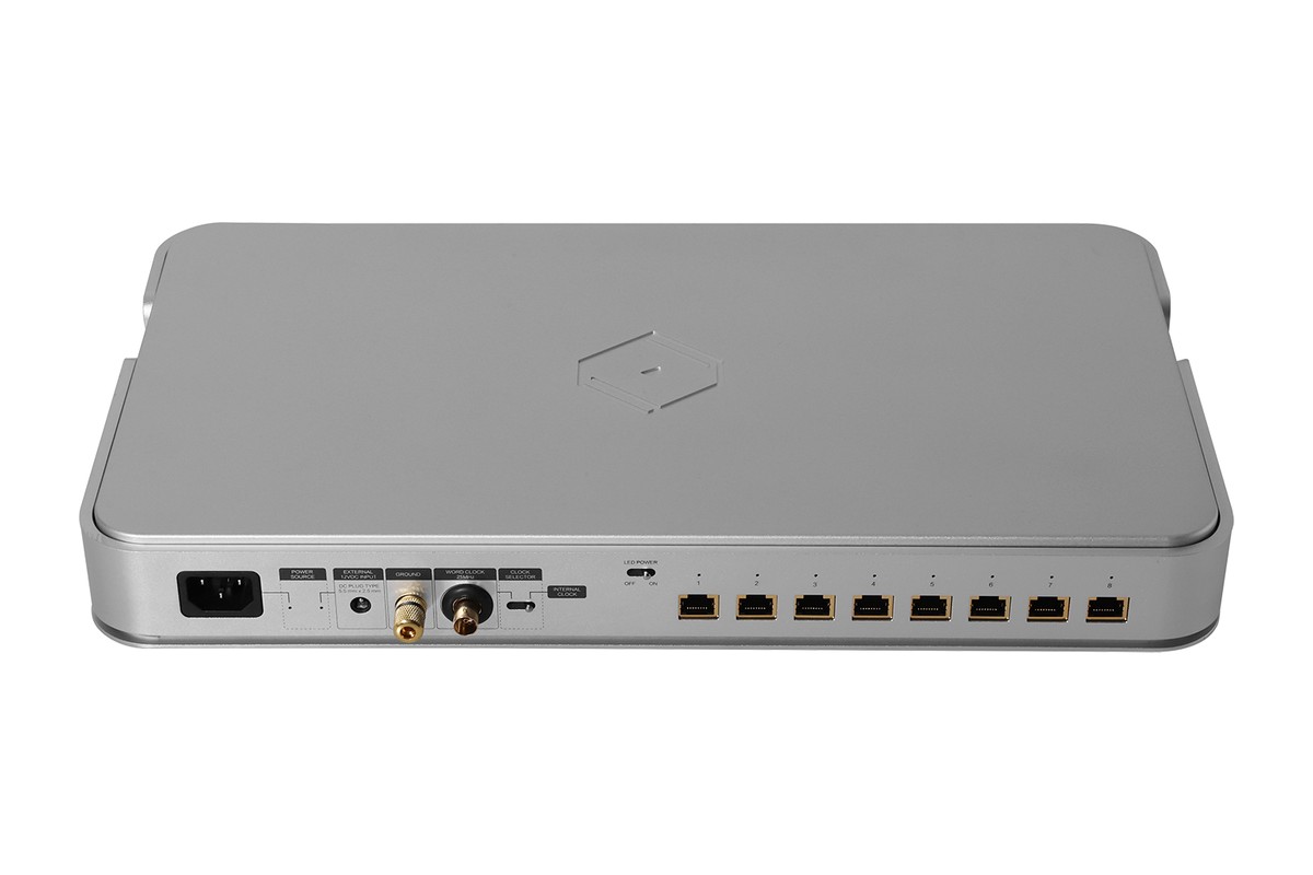 Vue arrière du commutateur et de sa connectique