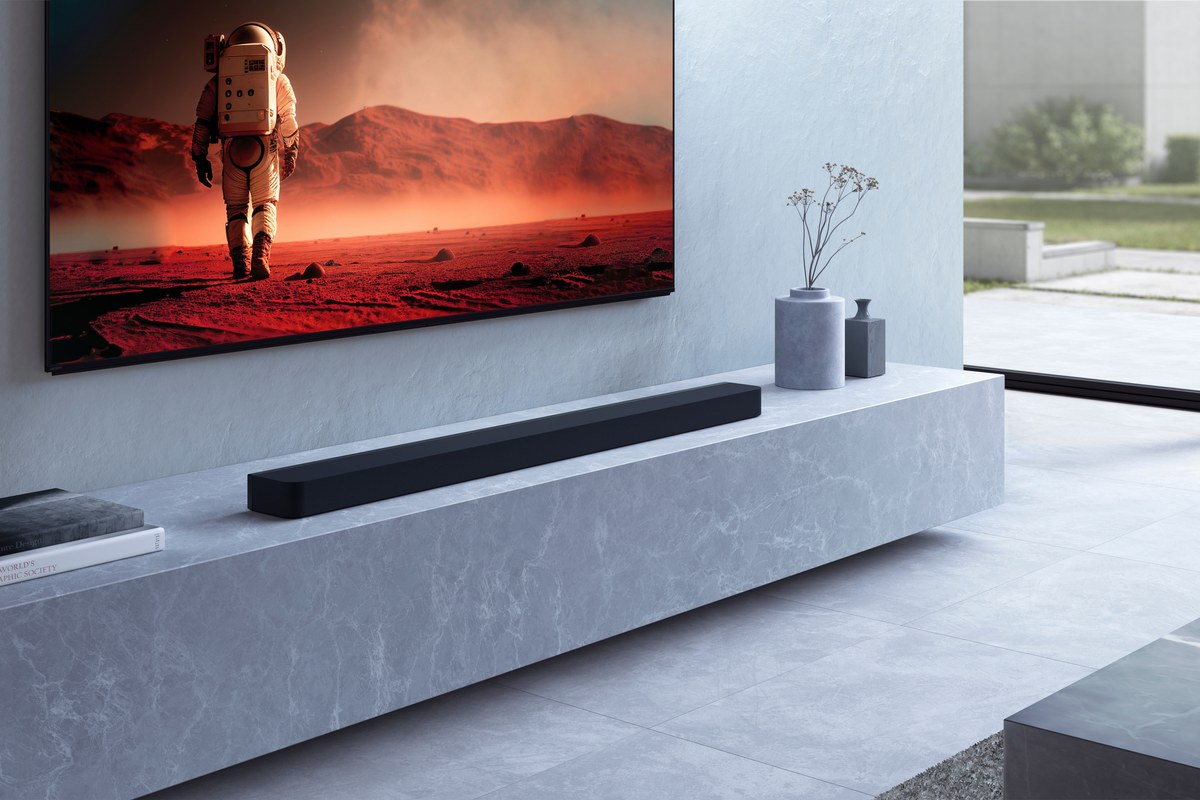 Soundbar Premium con 360 Spatial Sound Mapping