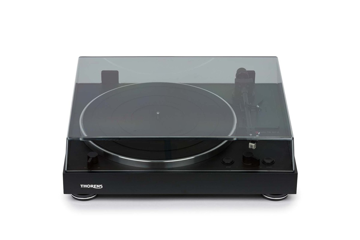 Turntable from above, platter and arm
