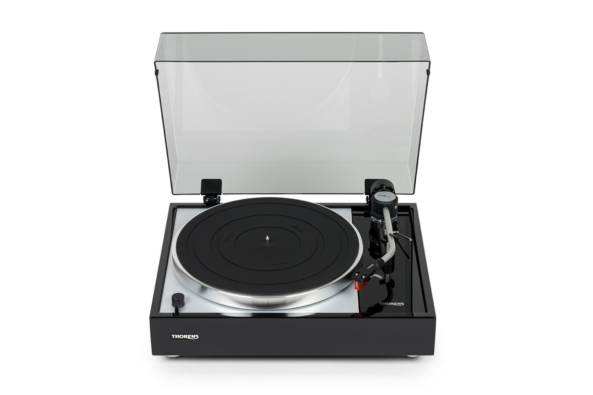 Platine vue de dessus, plateau et bras
